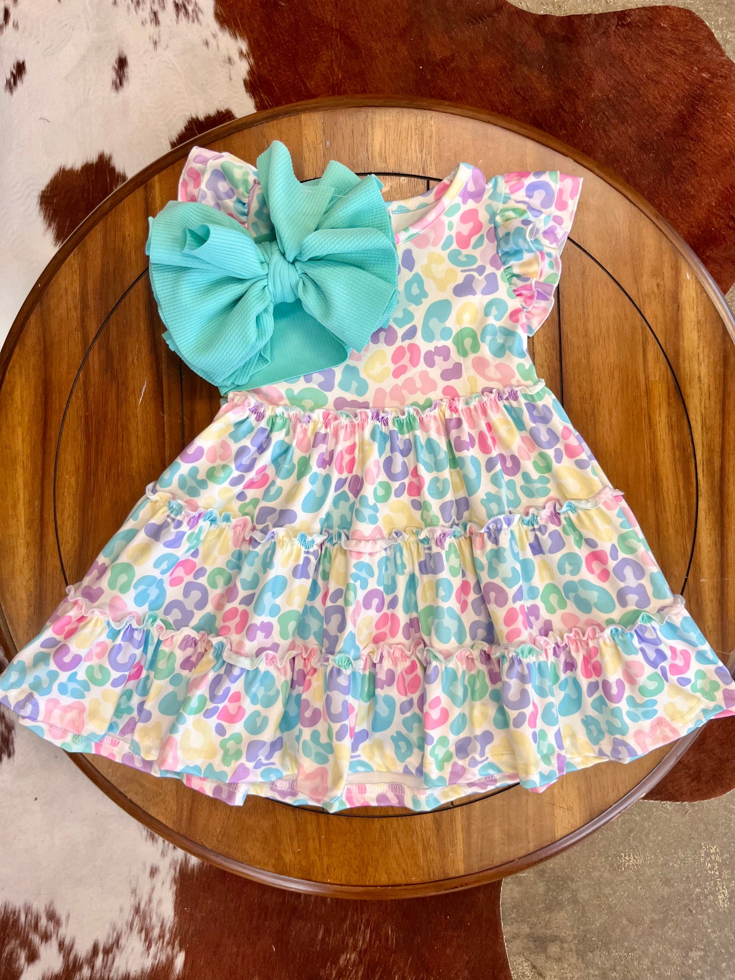 Tiered Pastel Leo Dress