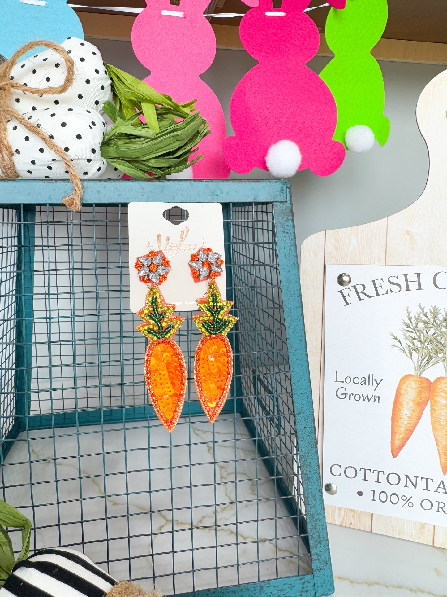 2 Tier Carrot Earrings