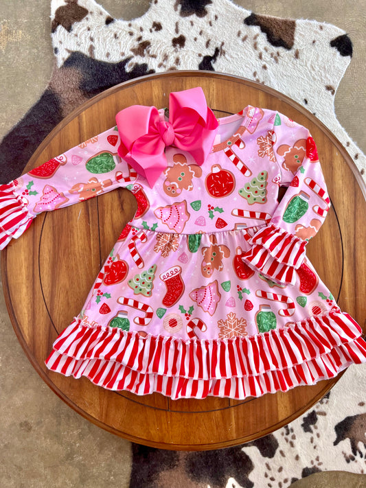 Christmas Cookie Girls Dress