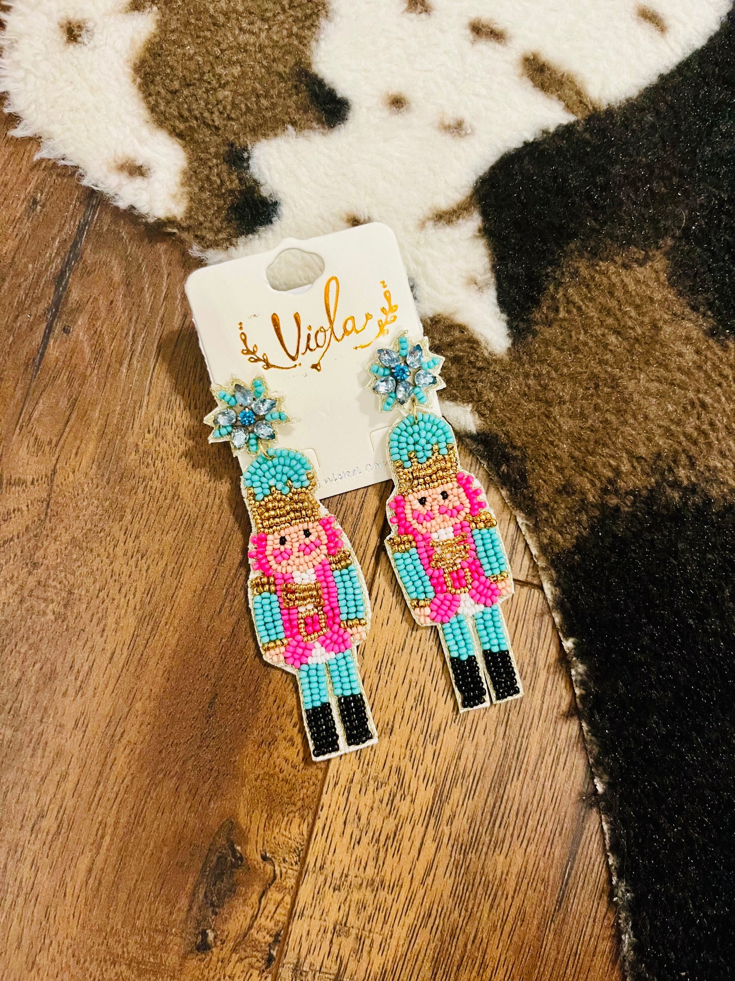 Nutcracker Beaded Earrings