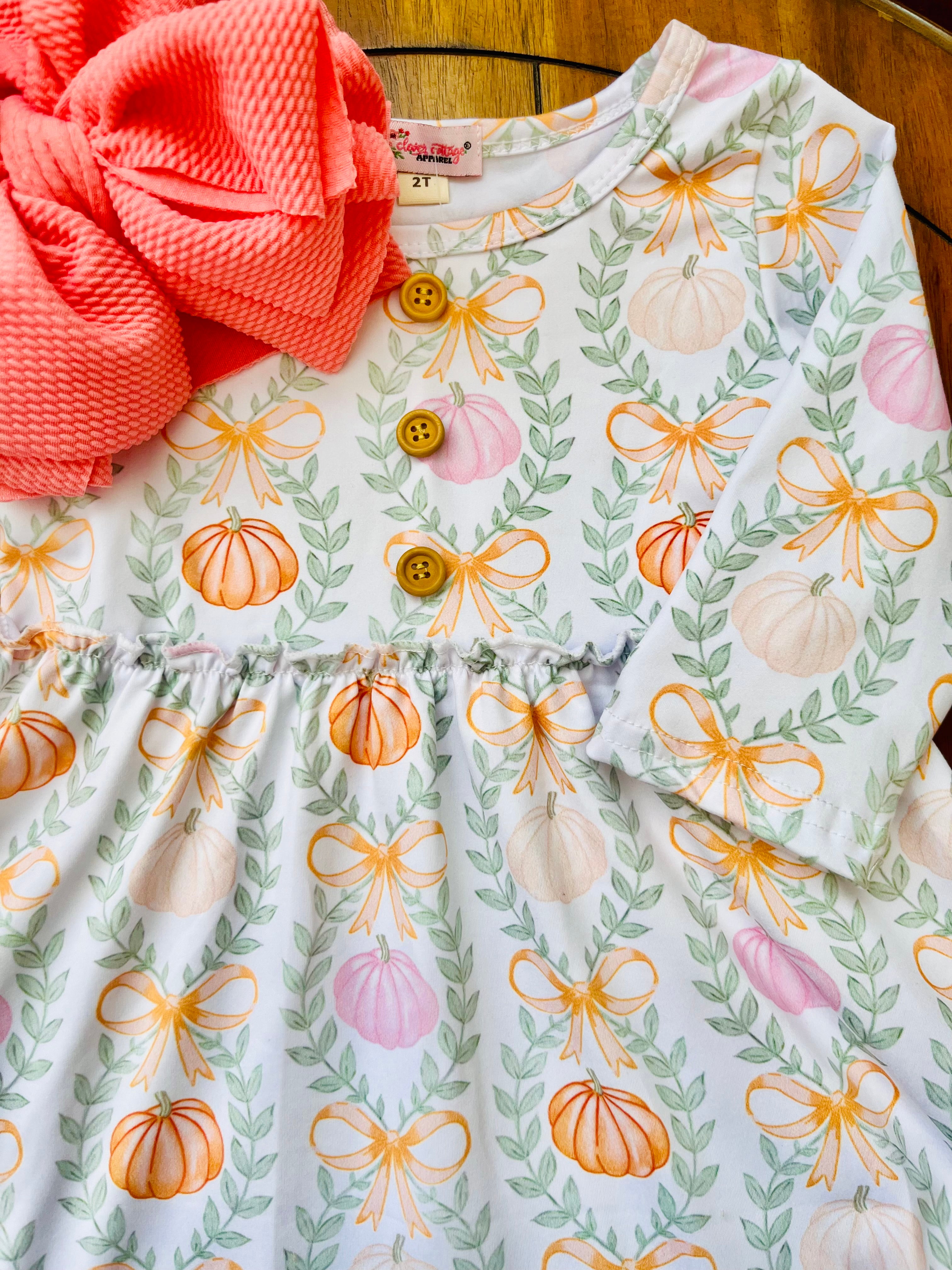 Pumpkin Coquette Dress
