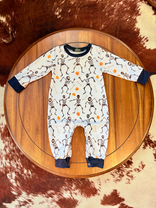 Skeleton Boys Romper