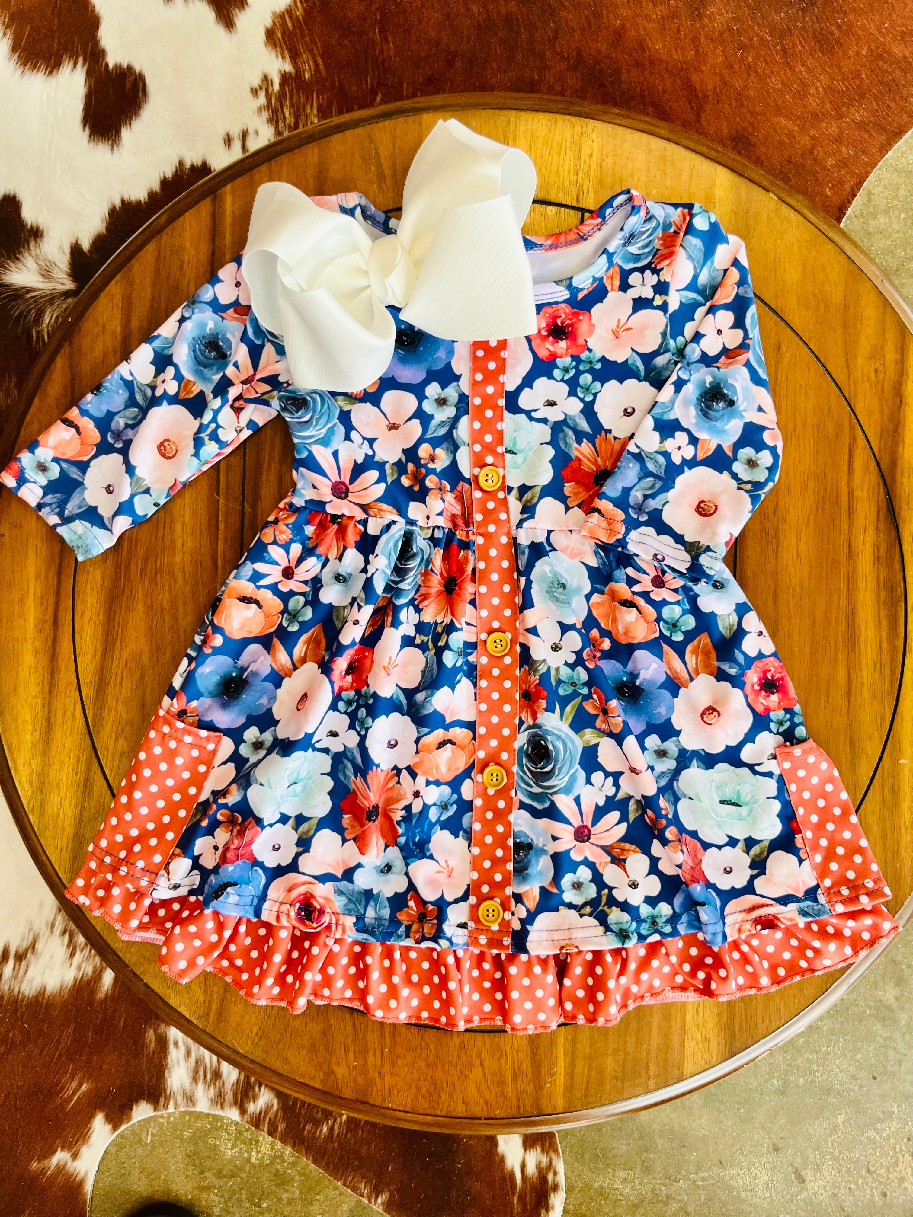 Blue Aspen Girls Dress