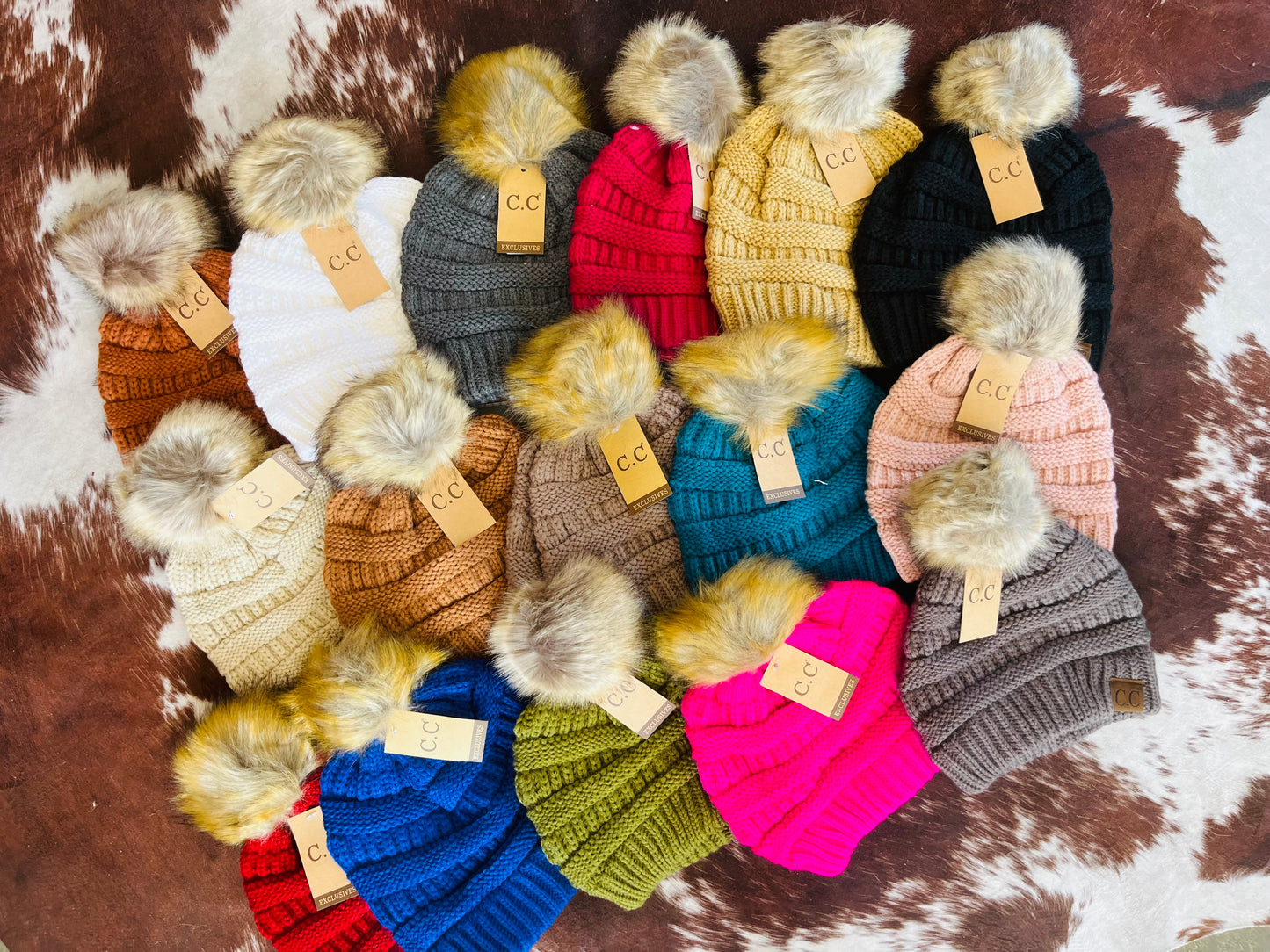 C.C Pom Pom Knit Beanie