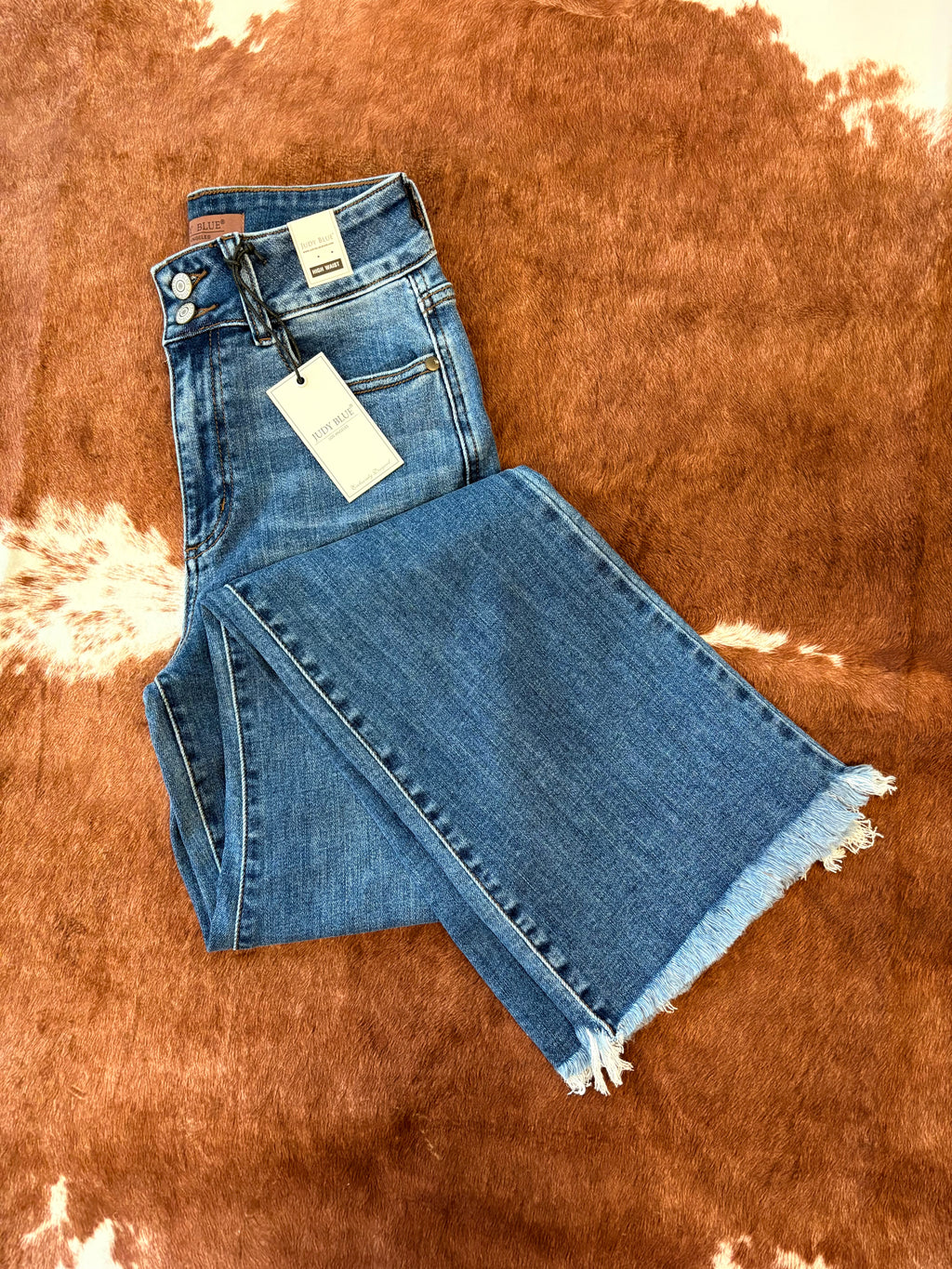 Judy Blue HW Bootcut with Fray Hem