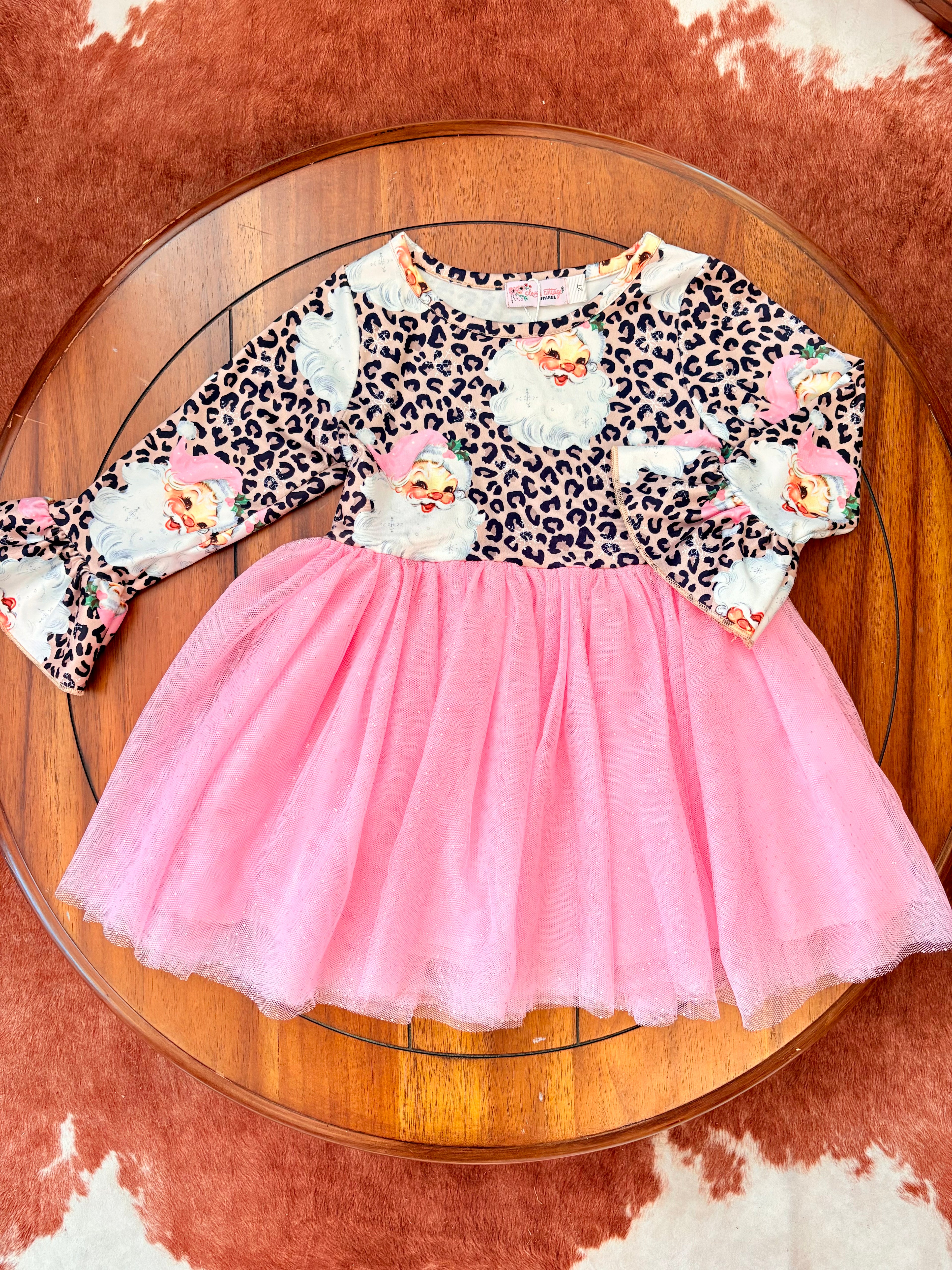 Pink Leo Santa Tutu Dress