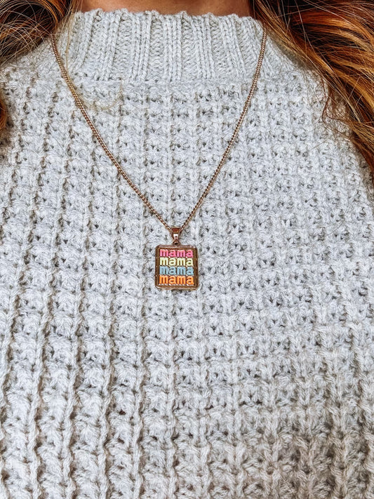 Mama Pendant Necklace