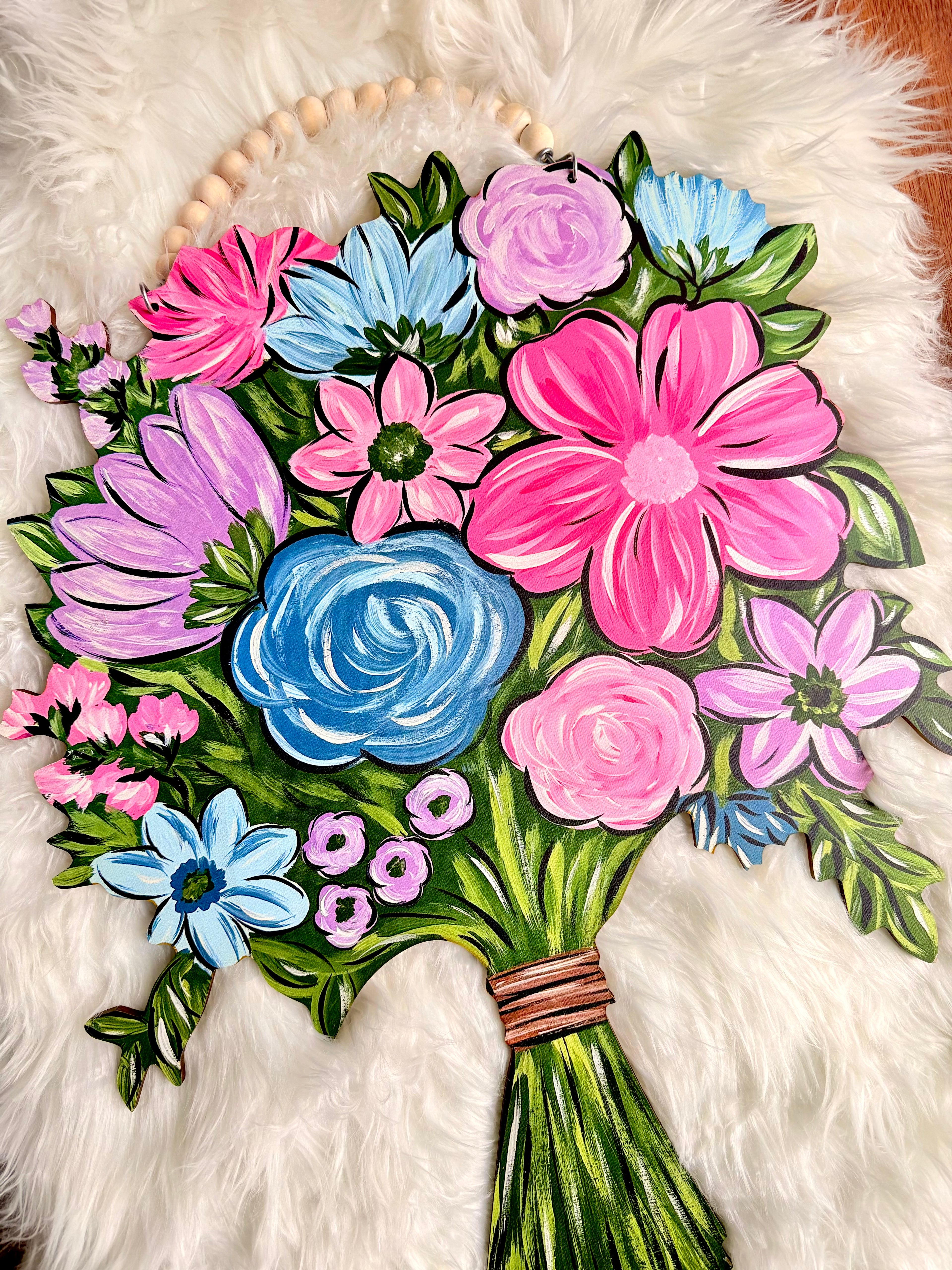 Floral Bouquet Door Hanger