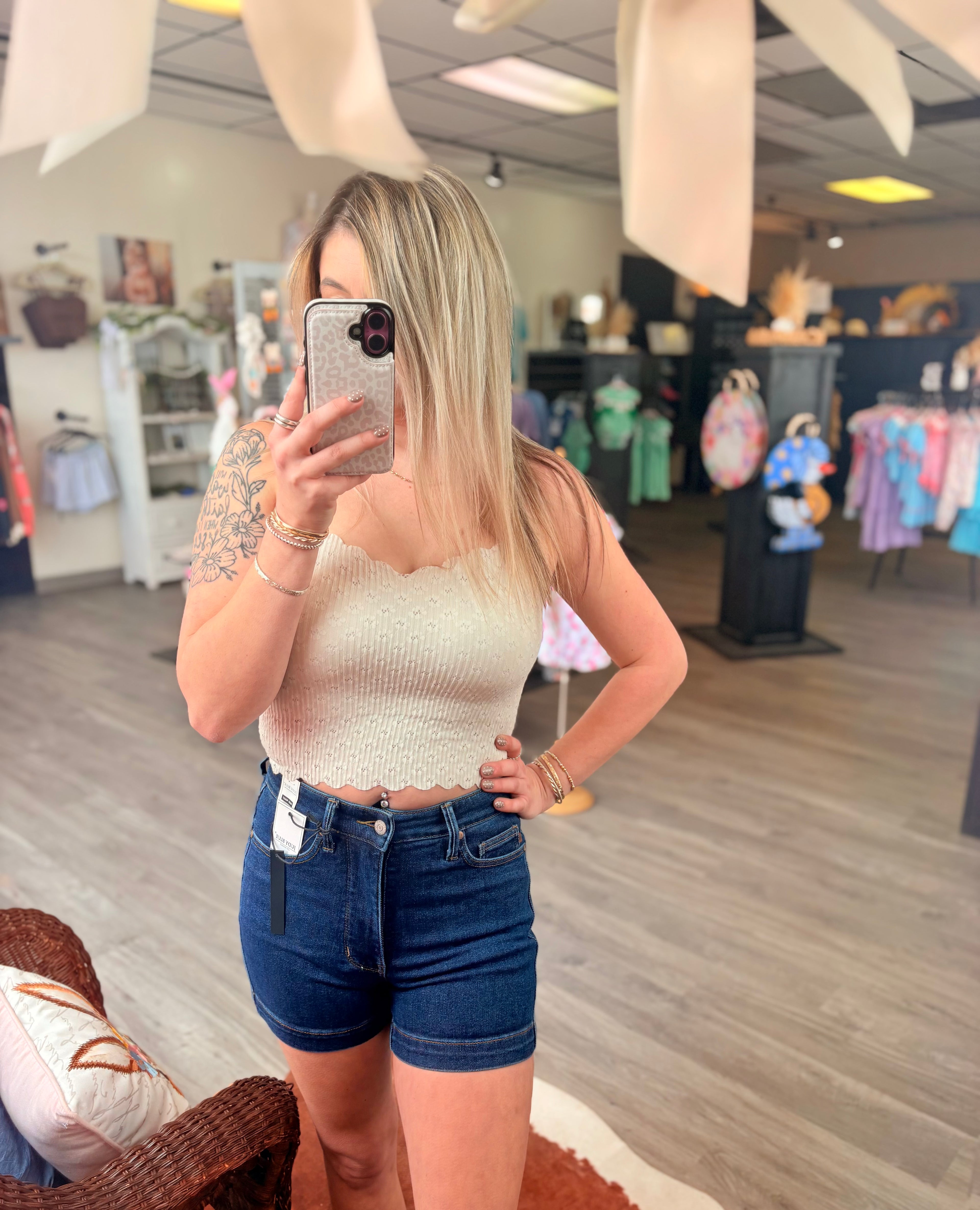 Judy Blue Hw Tummy Control Shorts