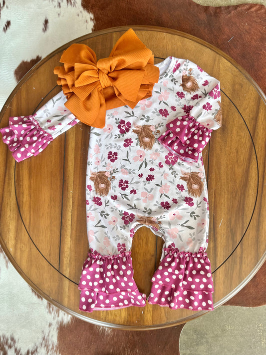 Plum Highland Romper