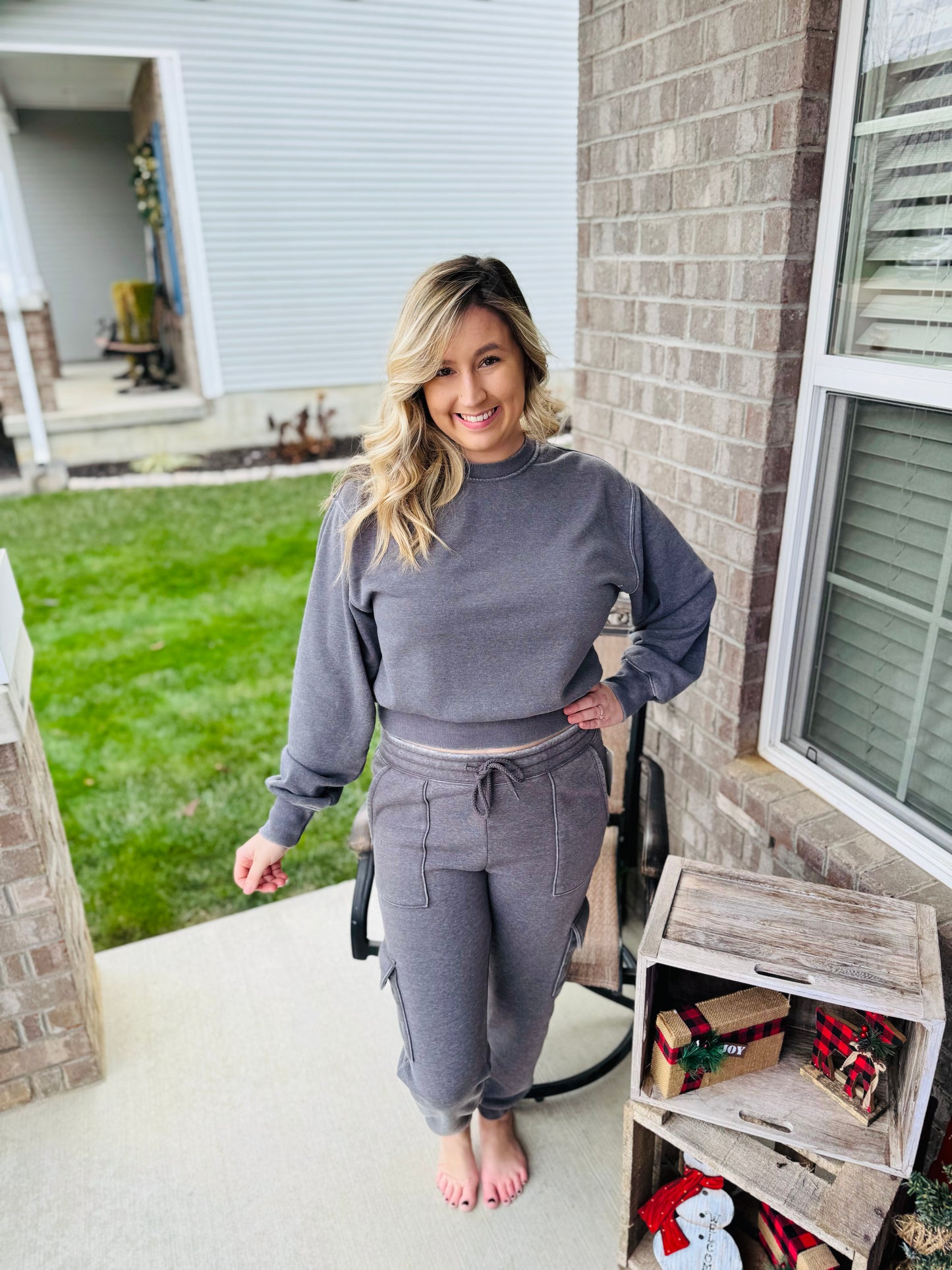 Fleece Dream Set - Heather Grey